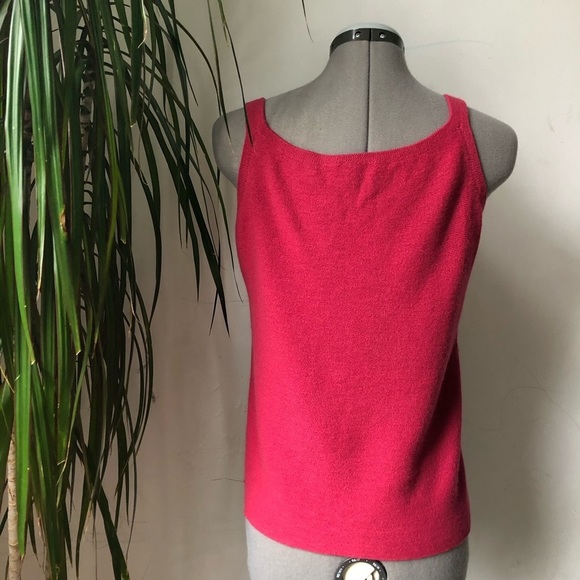 EILEEN FISHER Women’s Sleeveless 100% Wool Top in Red Size M - Picture 4 of 9